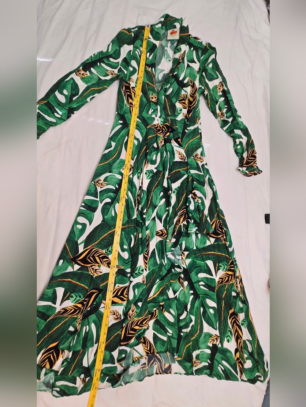 FARM Rio Green Tropical Leaf Maxi Dress - Picture 14 of 14